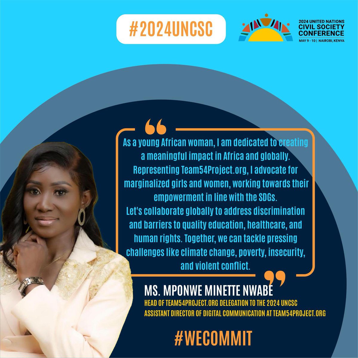 MMponwe's tweet photo. #2024UNCSC 
#OurCommonFuture 
#WeCommit 
#youthreporter 
#Team54projectinternational https://t.co/ZcodDJPoLL