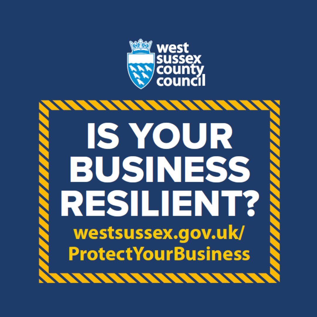 Is your business resilient? Do you have business continuity plans in place to cope with an emergency or disruption? Come along to one of our events next week with @WSCCResilience to find out more. See the full list of dates at orlo.uk/liazW