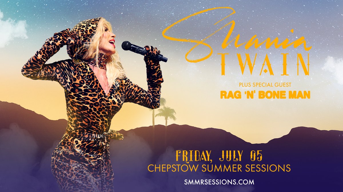 Let's go girls! Five-time GRAMMY-winning superstar @ShaniaTwain will play @Chepstow_Racing this summer 👑 You can get #ConcertWeek tickets to see Shania & many more artists from £25! Grab yours before they're gone 👉 livenation.uk/YGtf50RzOY0