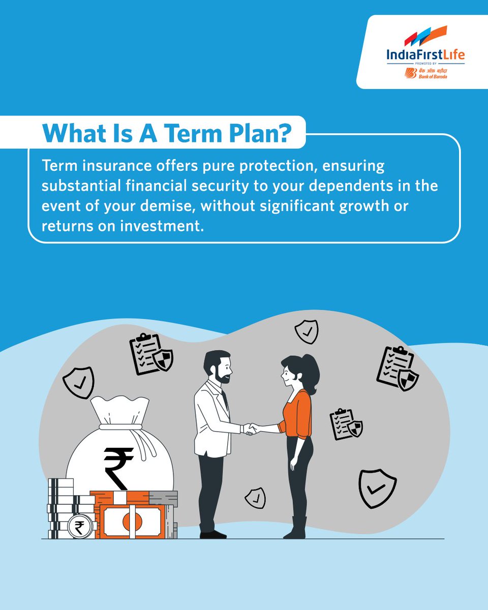 IndiaFirst_Life's tweet image. Discover the right plan between Endowment and Term Plans to secure your family's future or grow your wealth. Swipe left to explore more!

#ChooseWisely #SecureYourFuture #TermPlan #EndowmentPlan #IndiaFirstLife #ChilledLife #YehTohCertainHai