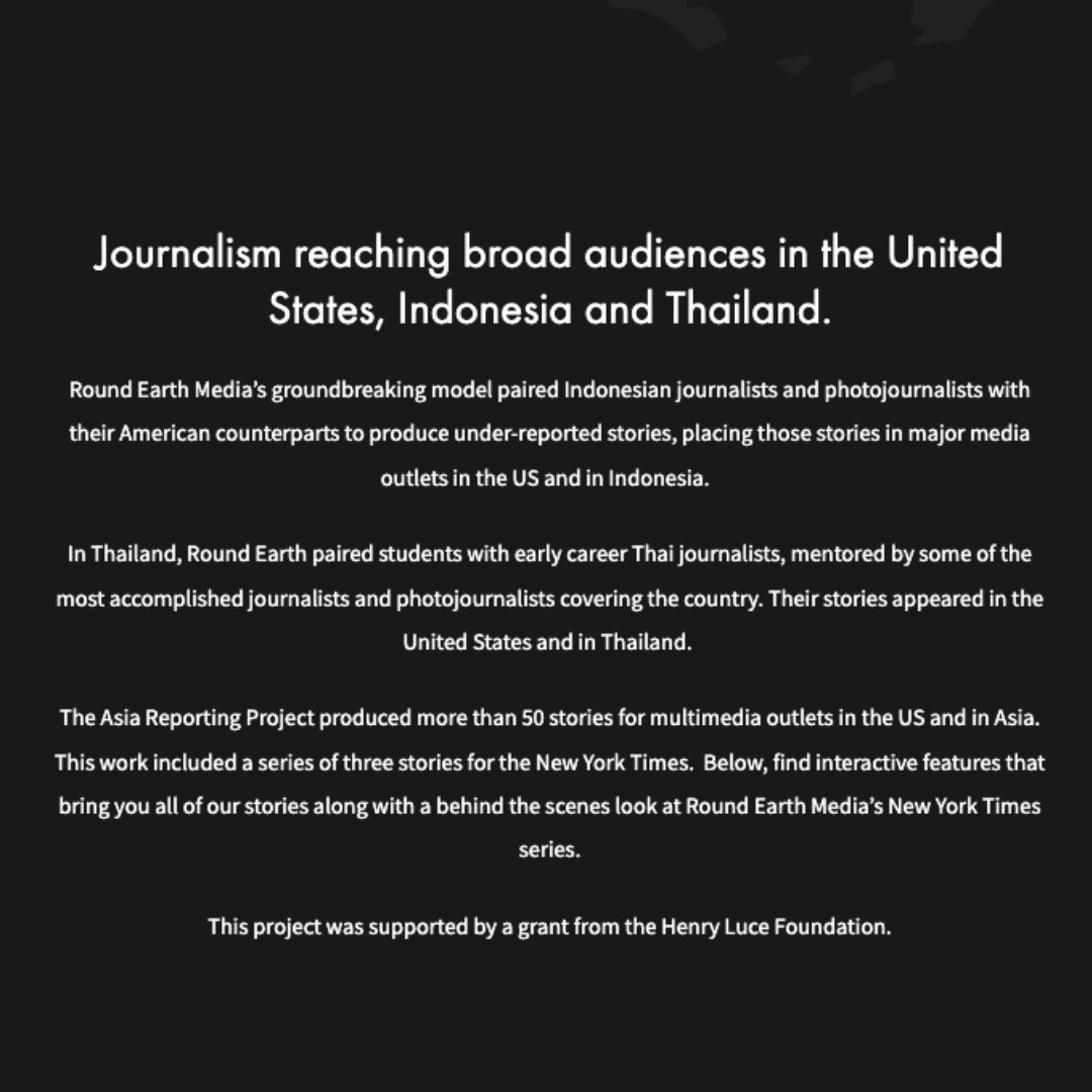 Discover how Round Earth Media is amplifying innovative journalism! Our Asia Reporting Project has paired journalists across continents, producing impactful stories featured in major outlets like The New York Times. Explore our interactive features here: iwmf.org/rem-indonesia-…