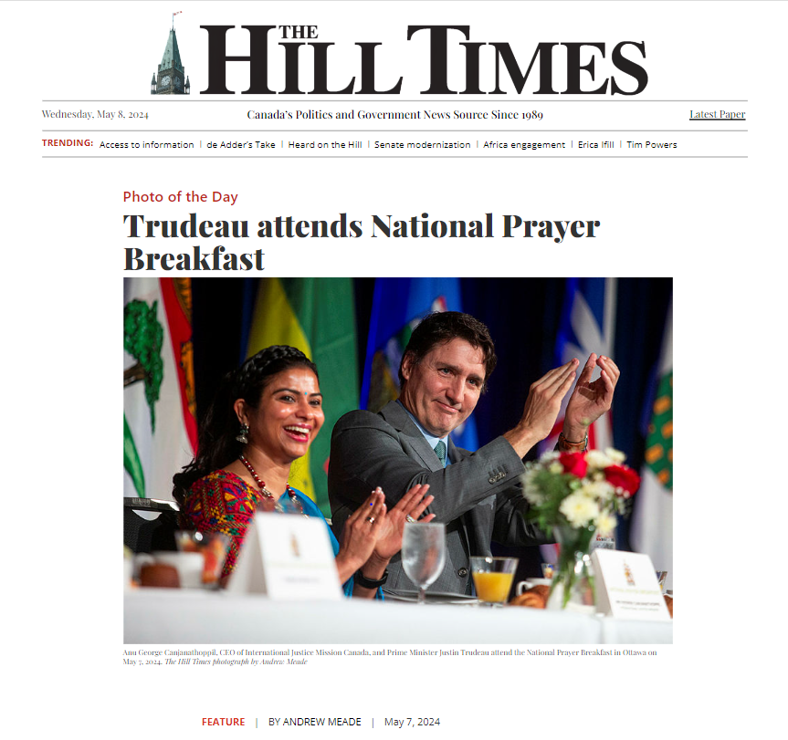 IJMCanada's tweet photo. Look who we caught sitting next to Prime Minister Trudeau in @thehilltimes photo of the day! 👀 @anugeorgecan

https://t.co/jN6ucxRkK9 https://t.co/kooGqSx0mg