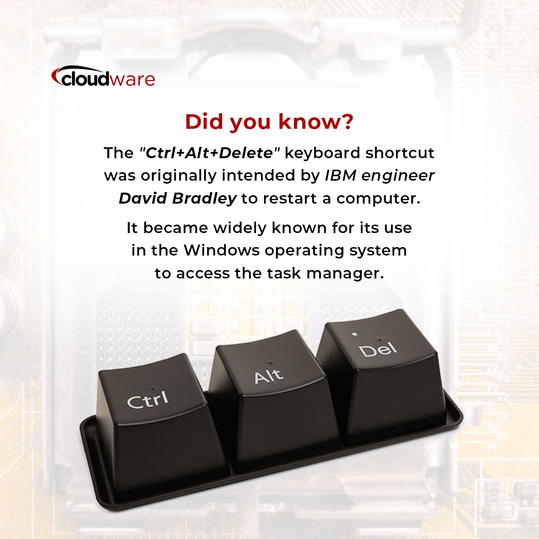 cloudwareafrica's tweet image. Bradley created a keyboard shortcut that triggered a system reset without the memory tests. He never dreamed that the simple fix would make him a programming hero.
#KeyboardShortcut #TechInnovation #CodeWizard #DeveloperCommunity