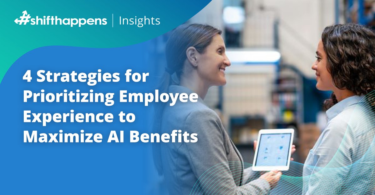 This #shifthappens Insights article explores 4 effective strategies to create a fundamental culture shift that prioritizes the employee experience and maximizes AI success. Check it out here: avpt.co/3URybvt #AI #EmployeeExperience #DigitalTransformation