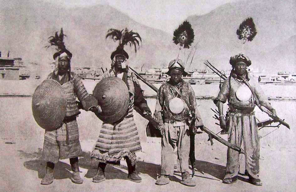 Tibetan warriors c. 1910