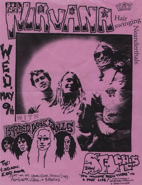 OTD ✨️ May 9, 1990 Stache's, Columbus, OH #Nirvana