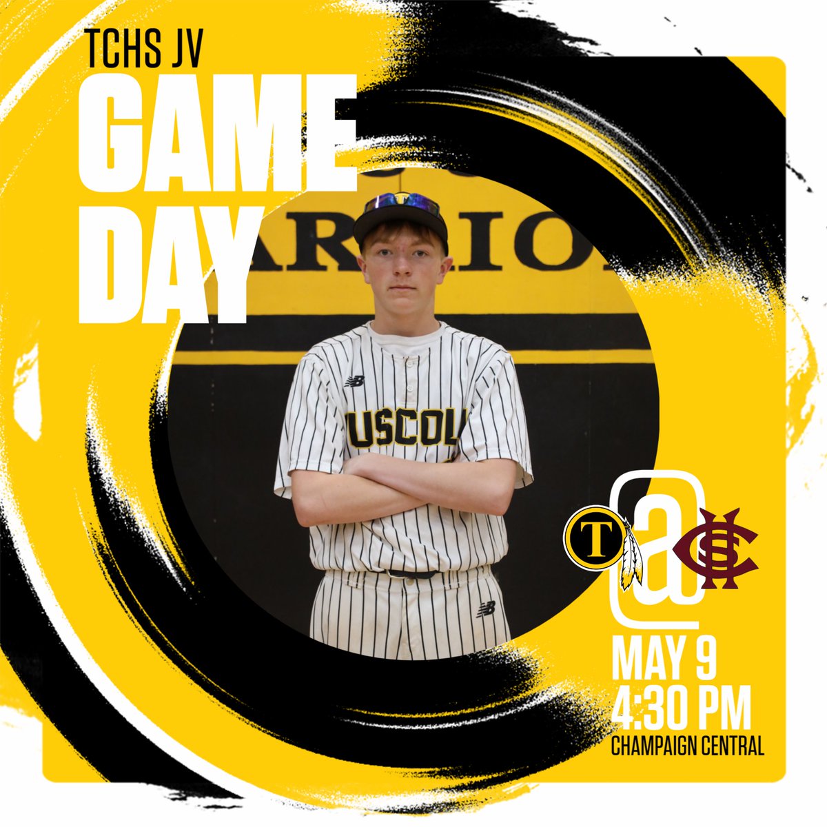 Good luck JV Baseball as they head to Champaign Central!