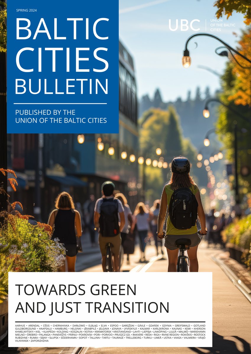 The UBC Bulletin “Towards green and just transition” is out!  

If you are eager to find out what's happening in the Baltic Sea region in the context of green transition read our latest spring edition: ubc.net/the-ubc-bullet…