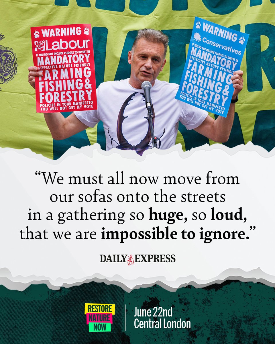 This will be a march like never before . National Trust standing side by side with Just Stop Oil , the RSPB standing together with Extinction Rebellion , WWF , The Wildlife Trusts – and more , together as one . Pledge to march with us on June 22 at RestoreNatureNow.com