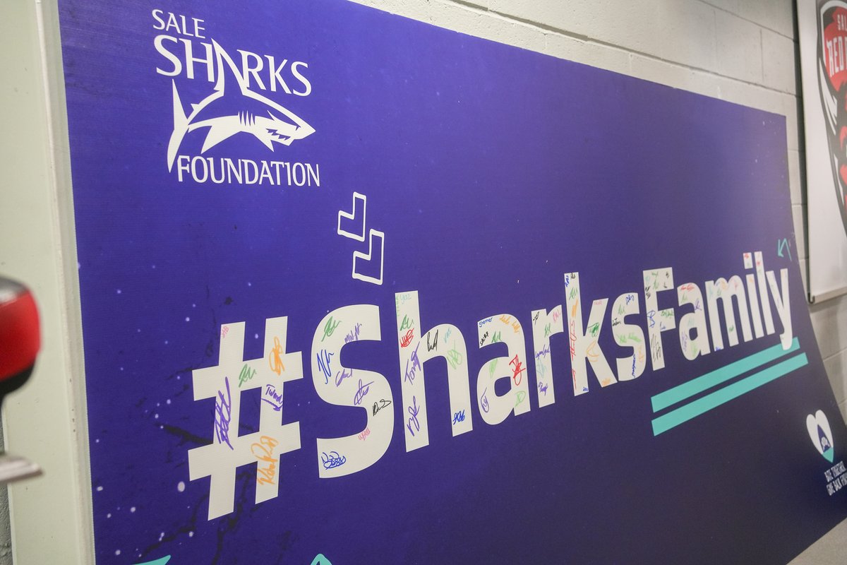 𝗥𝗲𝗮𝗱𝘆 𝗳𝗼𝗿 𝘁𝗵𝗲 𝗯𝗶𝗴 𝗱𝗮𝘆 🙌 We are ready for our first ever Sale Sharks Foundation Day and so are the players! 🦈 At the ground tomorrow there will be the 'Wall of Pride'. Join the players and show your support ✍️ Lets mark the big day together! #SharksFamily