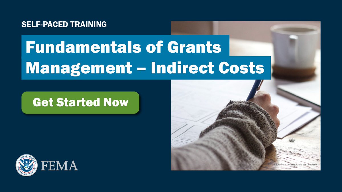 When implementing your @FEMA grant project, applying for and using indirect cost rates can be a complex process. Take this brief self-guided lesson for a practical overview of indirect cost rates! emilms.fema.gov/grantsmanageme…