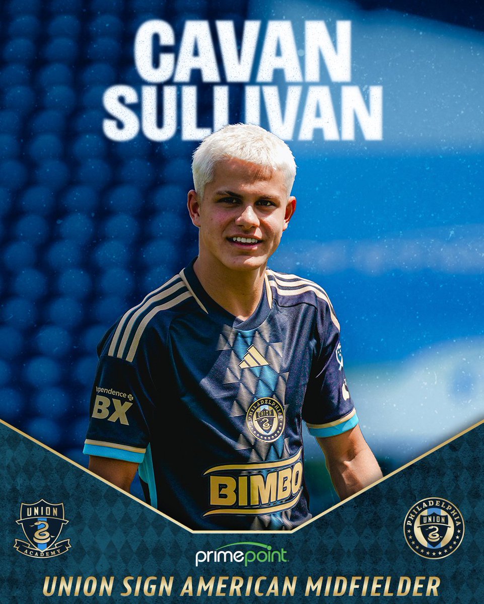 Philadelphia Union sign @phlunionacademy product Cavan Sullivan making him the club’s youngest ever first team player. 📝 philaunion.co/cavan #DOOP | @primepoint