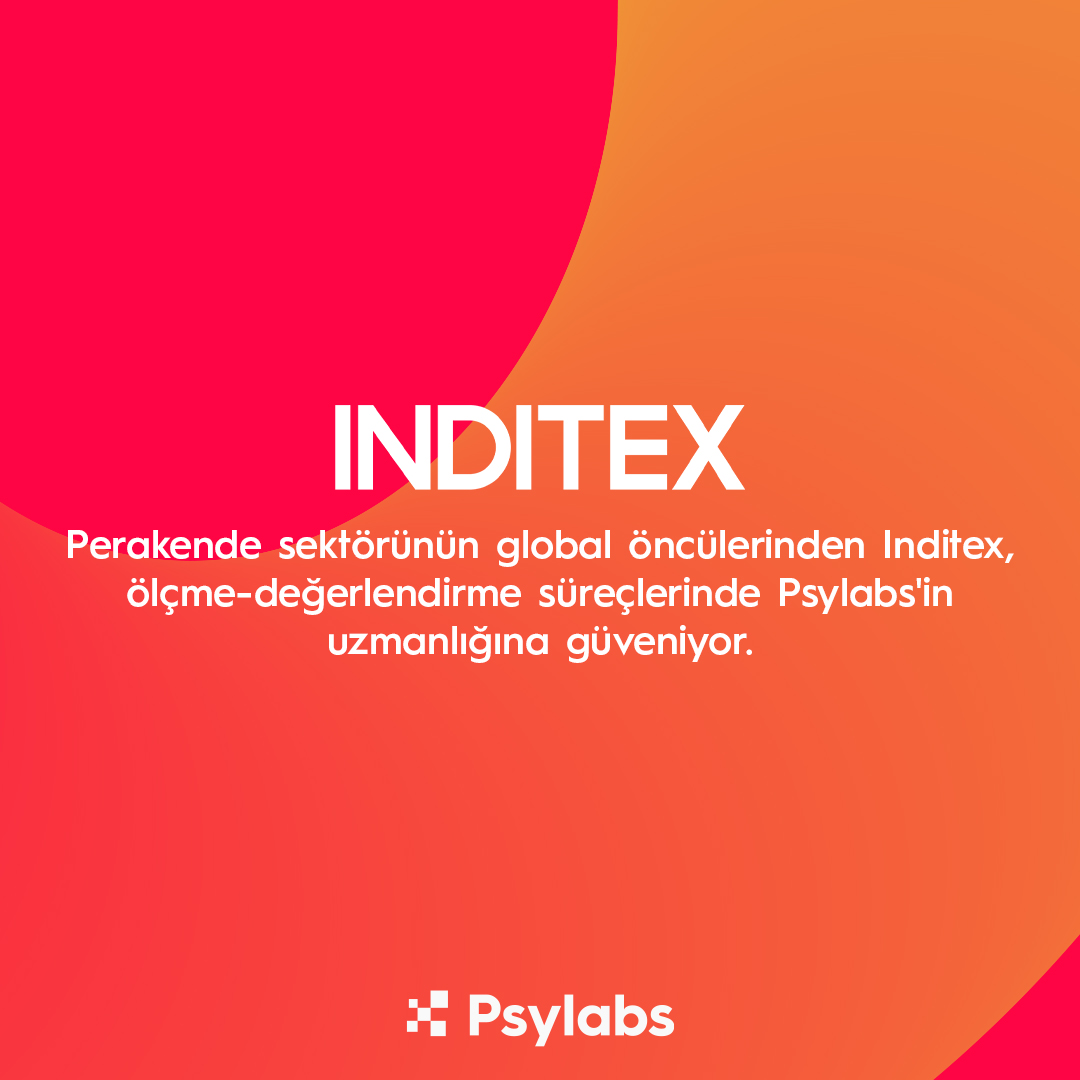 Perakende sektörünün global öncülerinden Inditex, Psylabs'in geliştirdiği HR-Tech alanında fark yaratan ölçme değerlendirme platformu Nartio'a güveniyor. İş birliğimizin Inditex'in işe alım ve gelişim süreçlerinde fark yaratacağına inanıyoruz!