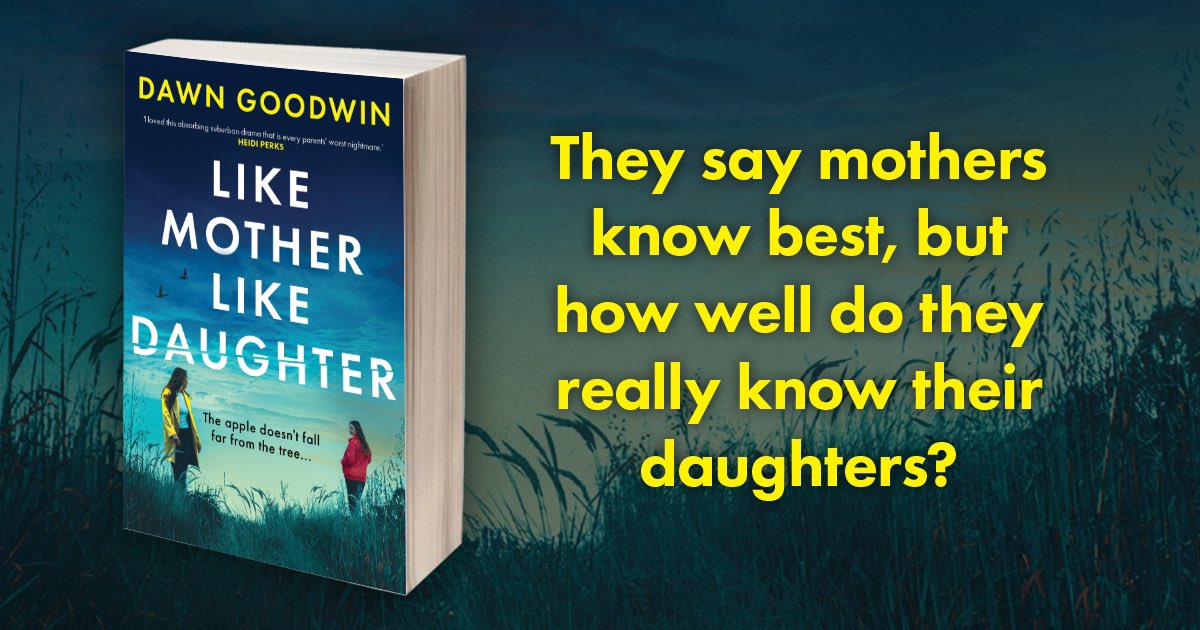 The apple doesn’t fall far from the tree… Like Mother Like Daughter by @DGoodwinAuthor is published TODAY by @HoZ_Books! Happy publication day, Dawn! bloomsbury.com/uk/like-mother…