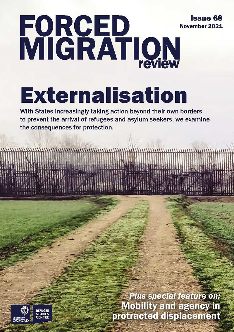 ICYMI: FMR 68 - #Externalisation (Nov 2021) With States increasingly taking action beyond their own borders to prevent the arrival & resettlement of #Refugees & #AsylumSeekers, the articles in this issue examine the consequences for protection. See: fmreview.org/externalisation