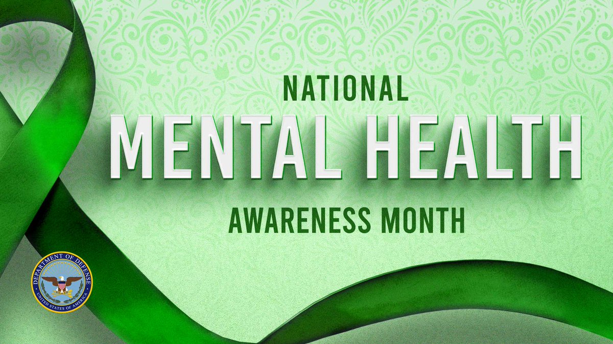 May is Mental Health Awareness Month. @SecDef Austin and I are committed to taking care of our people and addressing the issues which impact our service members’ mental health- from economic security to ensuring access to care. Mental health is health, and is critical to our
