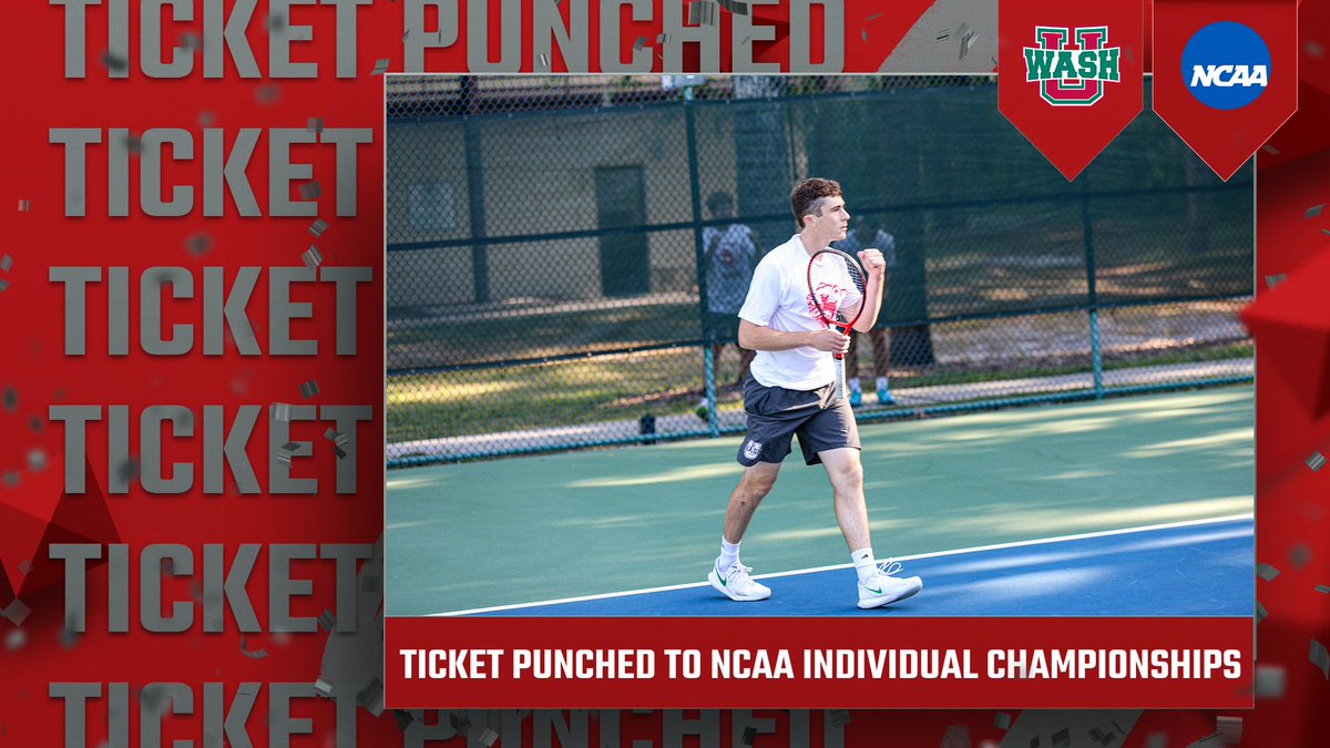 Colin Fox / Gaurav Singh (Doubles) and Jared Phillips (Singles) have been selected to participate in the singles and doubles competition of the 2024 NCAA DIII Men's Tennis Championships in St. Louis later this month! 🎟️

📅 May 26-28 at Dwight Davis Tennis Center

#RuntotheBattle