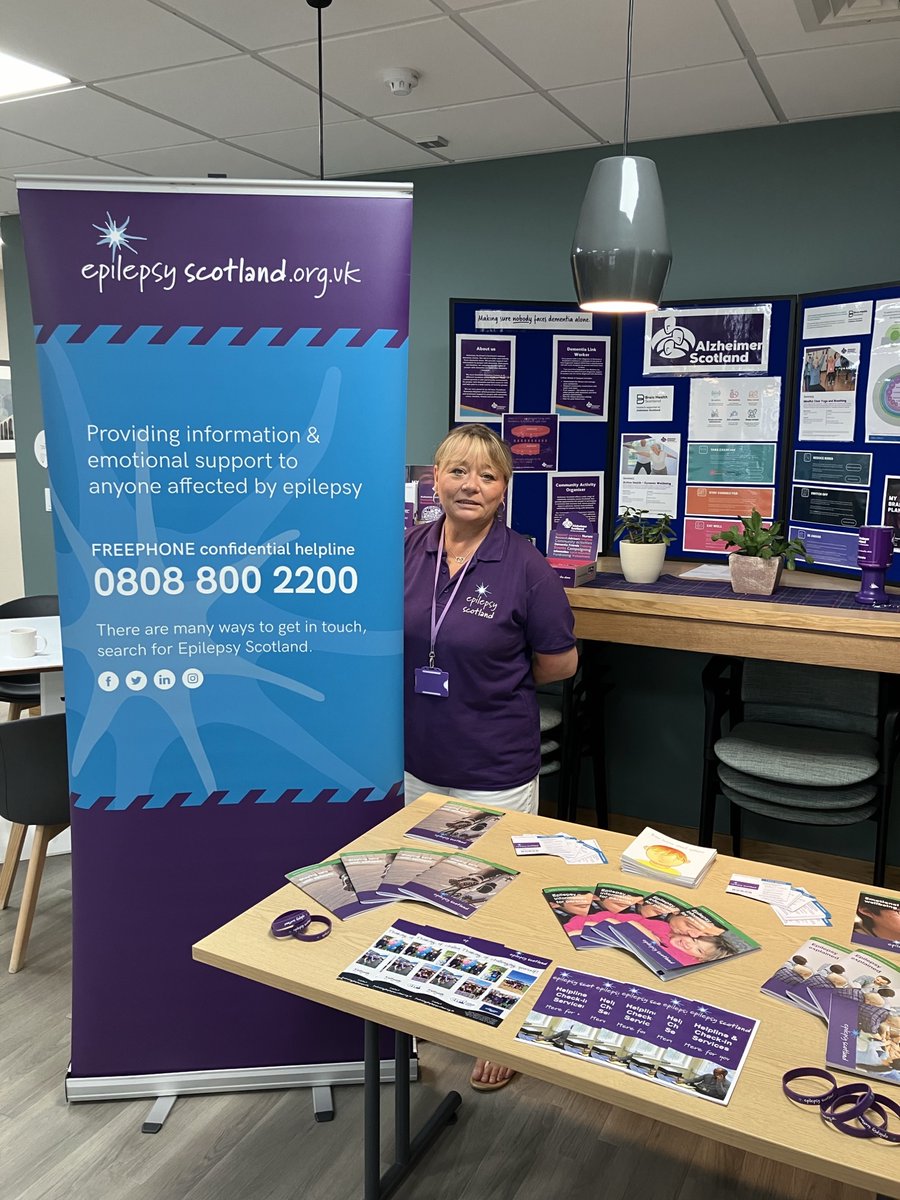 We’re delighted to have Naomi from @Epilepsy_Scot at our Brain Health & Dementia Resource Centre in Inverness this afternoon. Naomi’s been providing information and answering questions about epilepsy. #EpilepsyAwareness