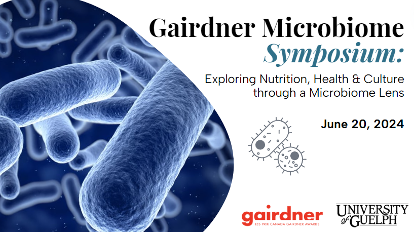 .@UofGCBS hosts the Gairdner Microbiome Symposium on June 20! This free event will explore the role of the microbiome in medicine & nutrition, as well as the impacts of culture & industrialization on our gut microbiomes. Attend in-person or virtual : uoguel.ph/u9u11