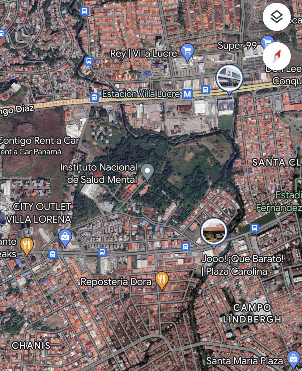 El posible Parque Matías Hernandez, de 35 hectáreas, entre Chanis y Villa Lucre, entre Panamá y San Miguelito, que ya tiene estudios adelantados, es uno de los pocos sitios en la ciudad donde todavía se puede hacer un parque de estas dimensiones

elmetrodepanama.com/wp-content/upl…