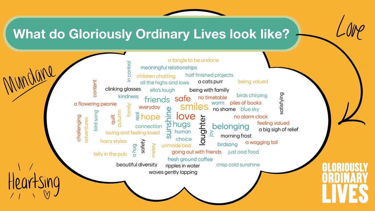If you saw my video yesterday you’ll know that at the heart of #GloriouslyOrdinaryLives is the mundane and the heart sing. So often the support we offer people forgets both. I'd love to know: What's your mundane? What's your heart sing? June course info: gloriouslyordinarylives.co.uk/training-curio…