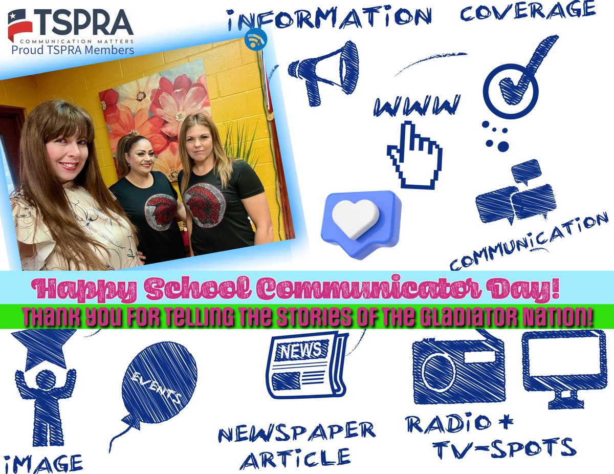 On National School Communicator Day, the Roma ISD Office of Public Relations would like to thank The Gladiator Nation for letting us be your trusted news outlet to tell your stories and celebrate your amazing students and staff!!