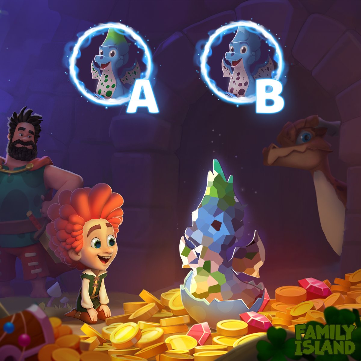 The great adventures have discovered something fantastical in the cave…🐉 But can you guess which little dragon they’ve found? 🤔 Drop your answer and Support ID below for a chance to WIN the treasure – 𝟏,𝟓𝟎𝟎 𝐄𝐧𝐞𝐫𝐠𝐲 𝐚𝐧𝐝 𝟏 𝐆𝐨𝐥𝐝 𝐒𝐚𝐰🤩