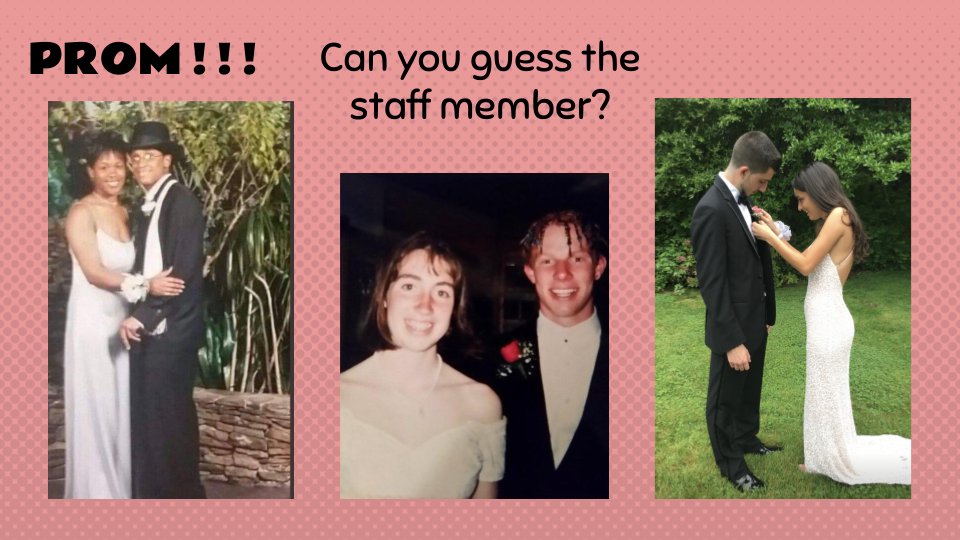 DHS Media Center (@derbyhs_library) on Twitter photo PROM IS ALMOST HERE, DHS! To help celebrate this happy event I am posting some prom pics of DHS staff members. Let's see if you know them all! <a href="/DerbyRedRaider/">Derby High School</a> <a href="/RedRaiderCT/">MaskedRedRaider</a> <a href="/Nej2575/">CoachMoff</a> <a href="/MrPiazzaHut/">Mr. Piazza</a> <a href="/_msborges_/">Borg</a> <a href="/Lauralangworth2/">Laura Langworth</a> <a href="/DreamBigDHS/">DHSCounselors</a> <a href="/SymbaCoach/">Rebecca Bell</a> PROM IS ALMOST HERE, DHS! To help celebrate this happy event I am posting some prom pics of DHS staff members. Let's see if you know them all! <a href="/DerbyRedRaider/">Derby High School</a> <a href="/RedRaiderCT/">MaskedRedRaider</a> <a href="/Nej2575/">CoachMoff</a> <a href="/MrPiazzaHut/">Mr. Piazza</a> <a href="/_msborges_/">Borg</a> <a href="/Lauralangworth2/">Laura Langworth</a> <a href="/DreamBigDHS/">DHSCounselors</a> <a href="/SymbaCoach/">Rebecca Bell</a>