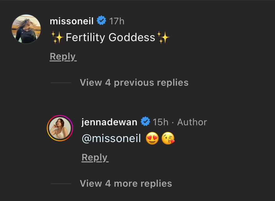 I also want to be called a ✨Fertility Goddess✨ in my life