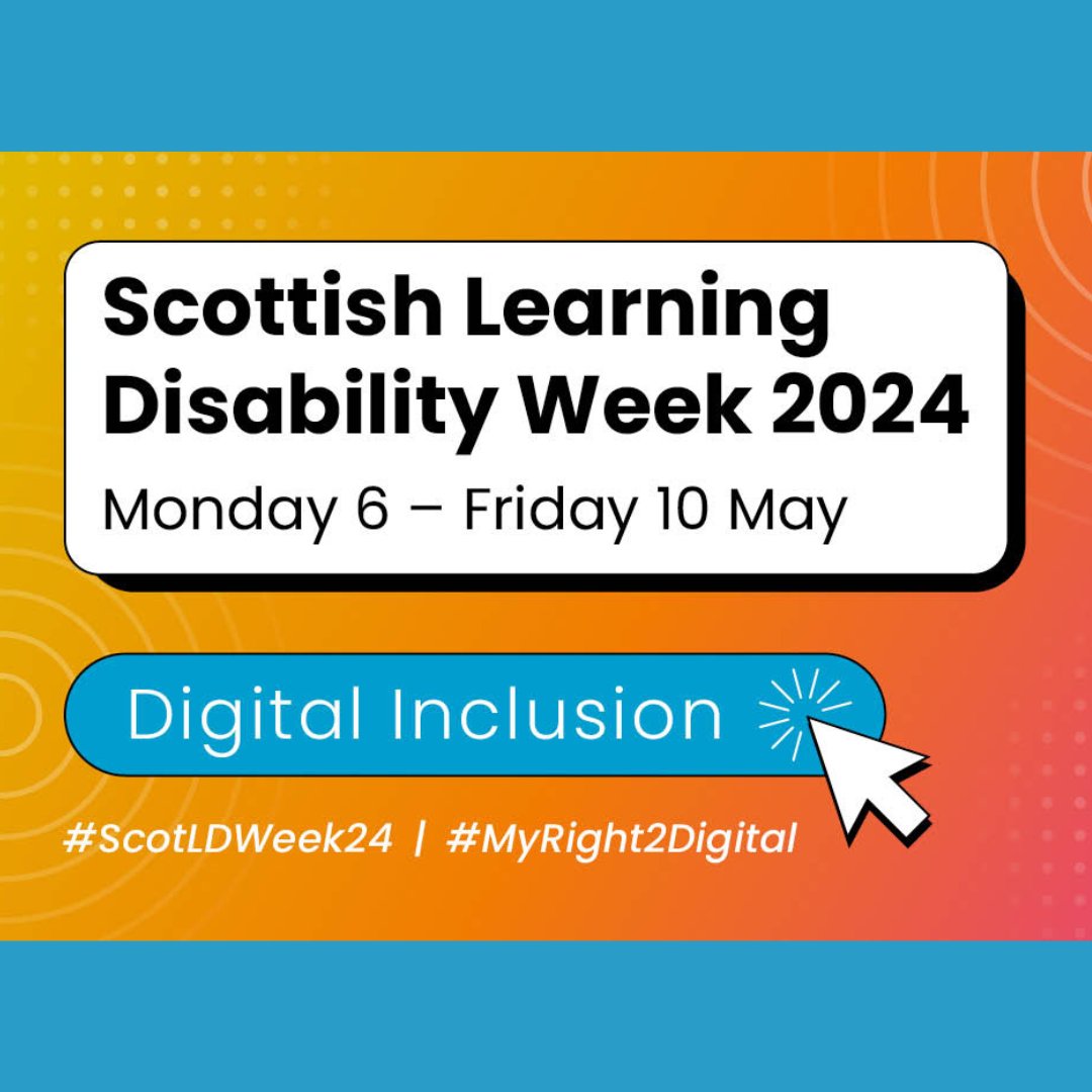 Did you know that 1 in every 2 people with #CerebralPalsy has a learning disability? The theme for Scottish Learning Disability Week 2024 is digital inclusion. More: scld.org.uk/learning-disab… #ScotLDWeek24 #MyRight2Digital