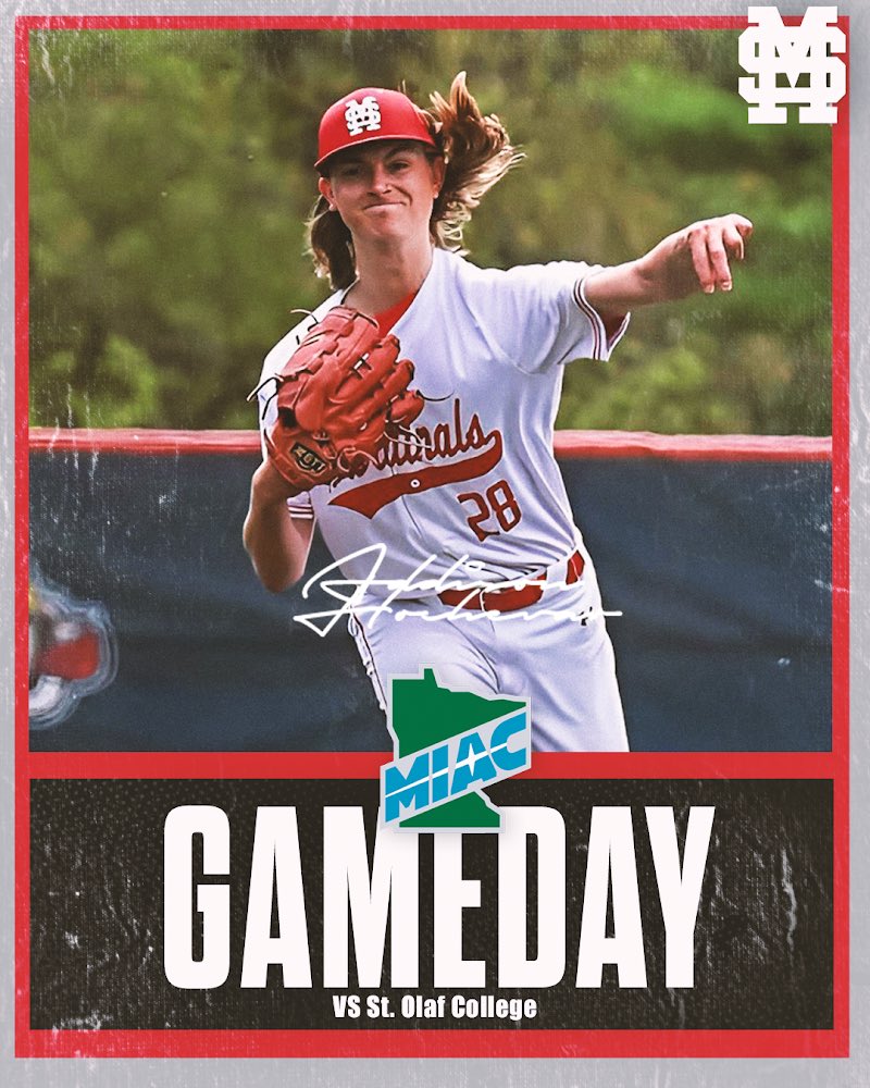 Round one of MIAC playoffs.

🆚 St. Olaf College 
⏰ 2:30PM CT
📍 CHS Field, St. Paul, MN

#SMUBaseball | #RollCards