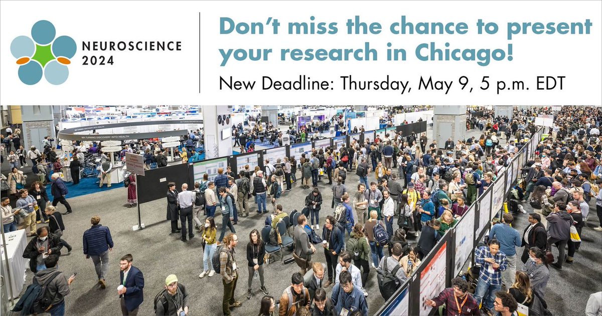 🚨 Last chance to get your abstracts in for #SfN24! 

Submit your abstract today by 5 p.m. EDT. 

🔗 bit.ly/3xsAzkg 

#NeuroTwitter #SciTwitter #MedTwitter #AcademicTwitter #phdchat #phdlife