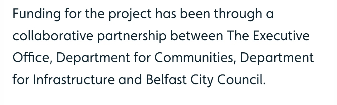 @belfastcc Emm...these funders?

Couldn't The Executive Office, Dept for Communities, Department  for Infrastructure & @belfastcc all have agreed that a #ChangingPlaces Toilet was a vital addition to this multi-million £ community development?

@ExecOfficeNI @CommunitiesNI @deptinfra