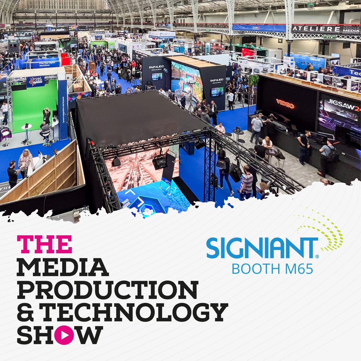 Signiant's tweet image. File transfers slowing down your daily workflows?  

Discover a faster, smarter way to move data in the media world — the Signiant Platform 🚀 

Swing by Booth M65 at the MPTS or DM us to schedule a time to chat! 

#MPTS2024 #MediaProduction #MediaTechnology