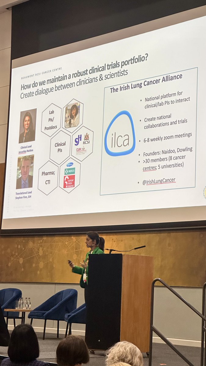 Outstanding presentation about the growth of #LungCancer research and Trials by @DrJNaidoo @IrishLungCancer @cancertrials_ie An overlooked area for decades to now being able to offer a comprehensive trials across the disease bringing in the wider research community