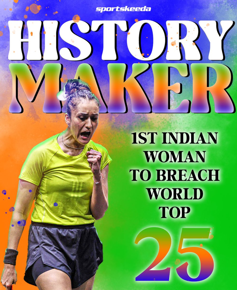 MANIKA BATRA IS A HISTORY MAKER🚨

She becomes the 1st female Indian Table Tennis star to breach the Top 25 World Rankings after a superb Saudi Smash campaign!🇮🇳💙

#TableTennis #SKIndianSports