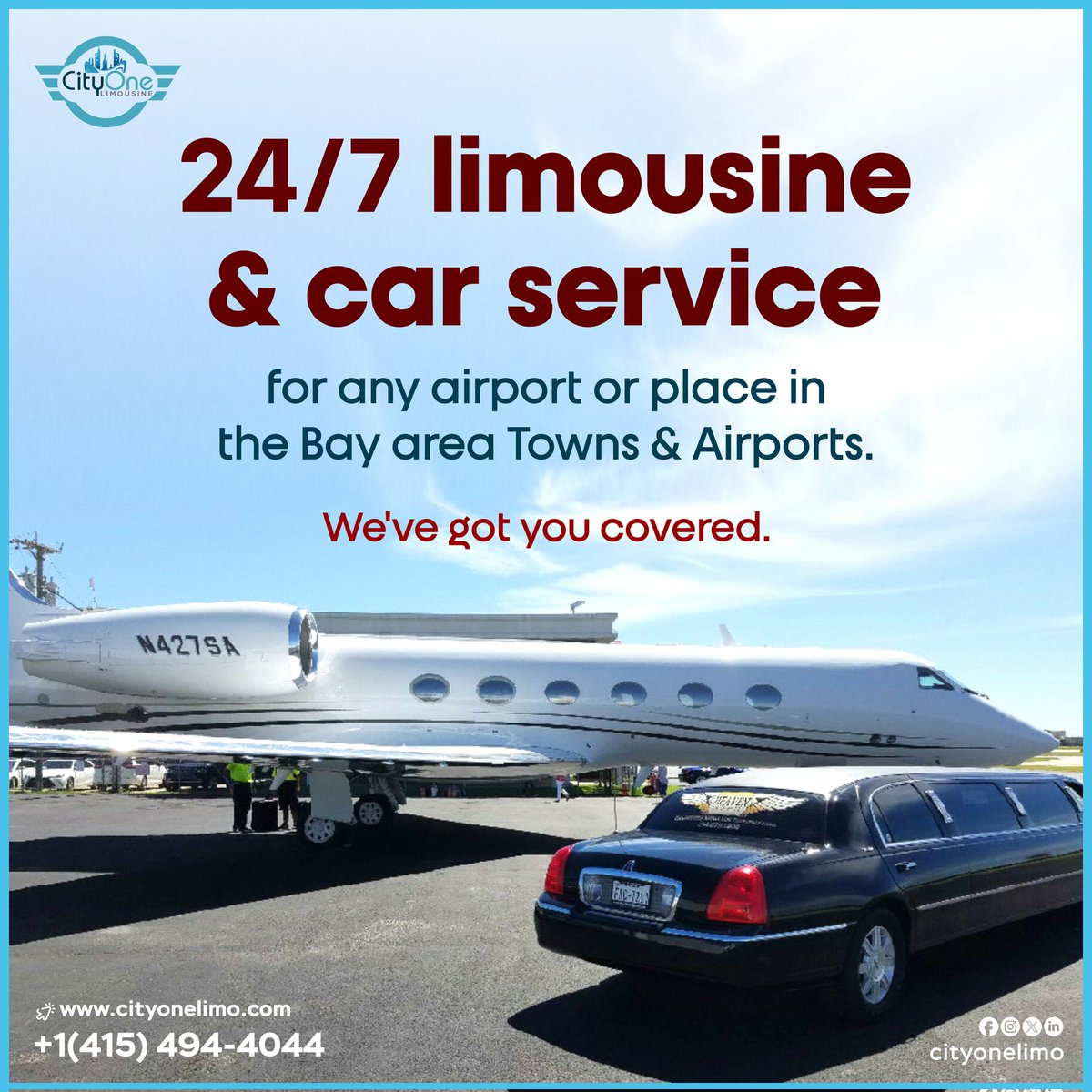 Travel hassle-free with City One Limousine! 🚗✈️ Our 24/7 service ensures you arrive in style to any Bay Area destination or airport.

 Book now at cityonelimo.com or call us at +1 (415) 494-4044. Your ride awaits! 

#BayAreaTravel #LimousineService #CityOneLimo