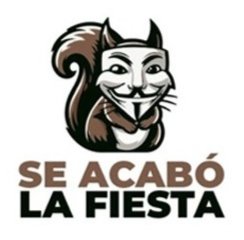 He has created a new political party called "The party is over" and will be candidate in the next European elections. Their logo is a squirrel with a Guy Fawkes mask