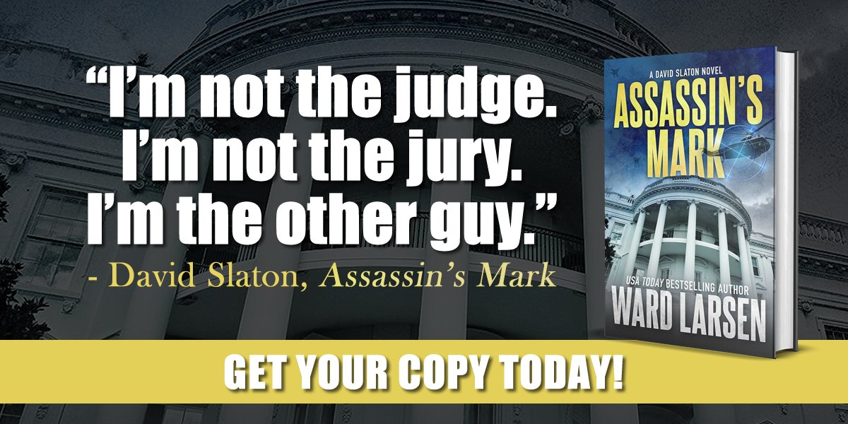 If you are looking for a book to read this weekend hopefully you will consider my latest novel, ASSASSIN’S MARK: wardlarsen.com/assassins-mark While you’re on the site, learn more and preorder my upcoming book, DARK VECTOR.