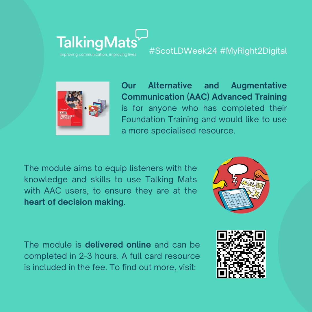 It is #ScotLDWeek24 - a great time to read this latest @AceCentre blog to find out more about how you can use #TalkingMats to support AAC users to have a voice about their communication using our new #AAC Advanced Module & Resource #MyRight2Digital 👉acecentre.org.uk/blog/aac-and-t…