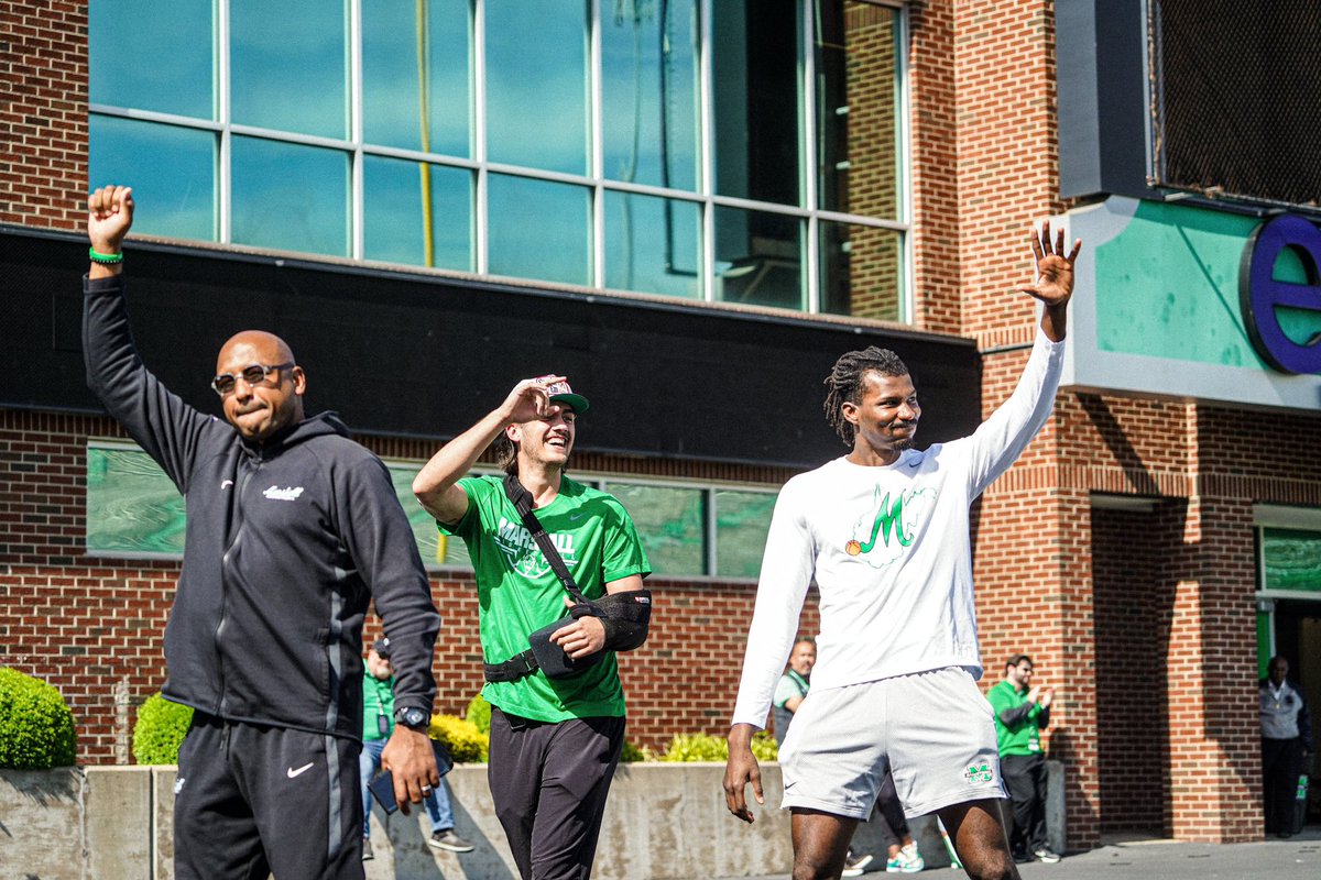 Good to be over at this year’s Spring Game supporting @herdfb in The Joan! 🤘 Excited to share all that we have going on here soon! 👀 #WeAreMarshall