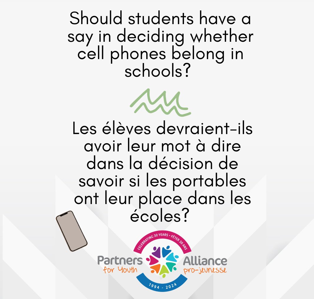 Should students have a say in deciding whether cell phones belong in schools? 📱 Has there been consultation with youth regarding a potential cell phone ban in NB schools? The New Brunswick Youth Council is ready to empower youth voices and impact the discussion! Let's elevate