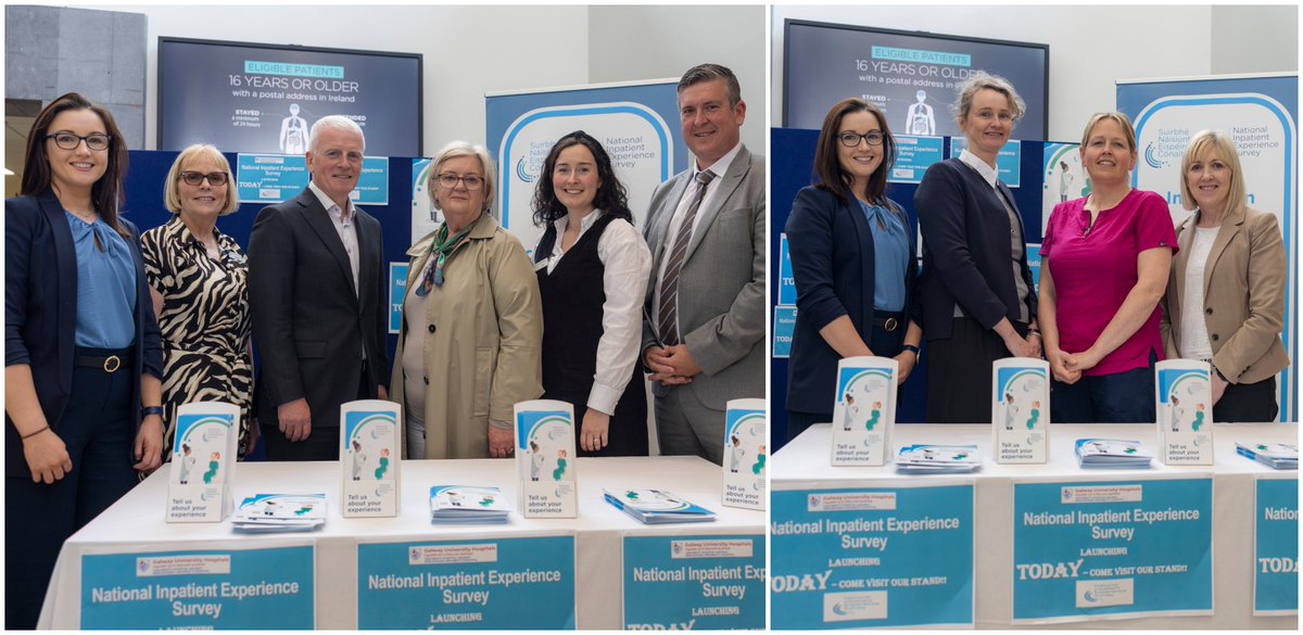 The nationwide National Inpatient Experience Survey #NIES2024 is underway, during their visit to #UHG Rachel Flynn and Tina Boland @careexperience joined staff to encourage patients to provide valuable feedback about their recent experiences in hospital