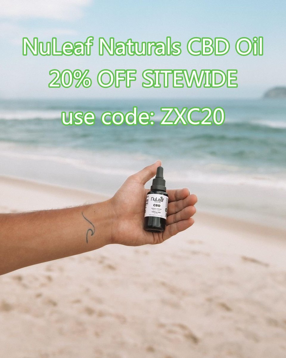 Don’t let the #stress of the day get you down. Find relief with NuLeaf Naturals #organic #CBDoil.🌿

🔗shop.nuleafnaturals.com/ba9xvg

#CBD #hemp #hempoil #wellness #health #cbdproducts #cbdtinctures #cbdlife #cbdwellness #cbdhealth #weed #weedlife #cannabis #discount