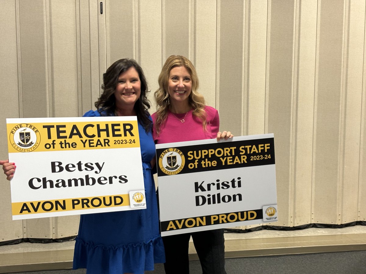 Scott Wyndham (@avonsupt) on Twitter photo Congrats to the <a href="/PTE_ACSC/">Pine Tree Elementary</a> Teacher & Support Staff members of the year - Mrs. Chambers & Mrs. Dillon! Both shared how much they love the amazing team they work with everyday at Pine Tree! Congrats to the <a href="/PTE_ACSC/">Pine Tree Elementary</a> Teacher & Support Staff members of the year - Mrs. Chambers & Mrs. Dillon! Both shared how much they love the amazing team they work with everyday at Pine Tree!