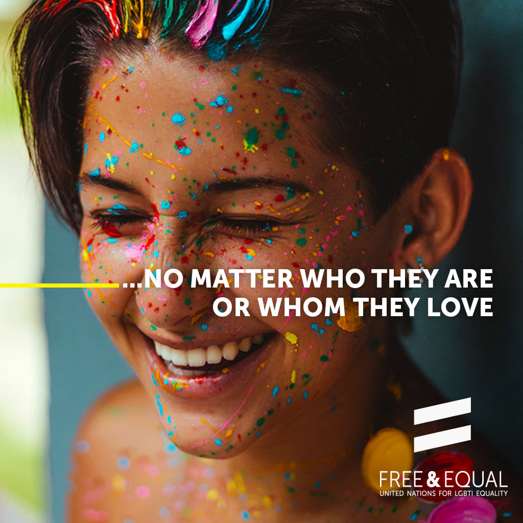 Let's create a world where no one is afraid to be themselves! #LoveWins #StandUp4HumanRights