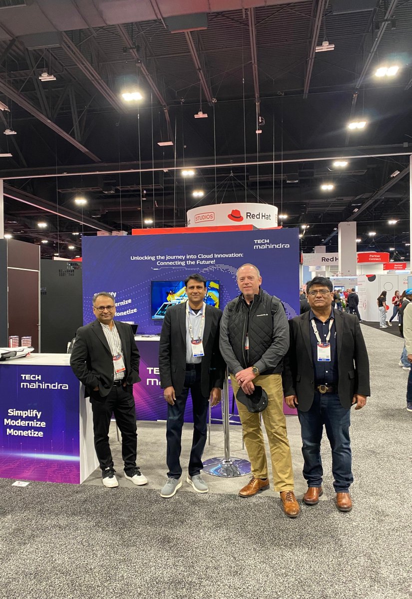 Tech Mahindra is at @RedHat Summit 2024!

Day 2 was filled with forward-looking tech discussions around #AI, #Network and #OpenSource, fruitful interaction with our valued customers, and keynote sessions on different industries focusing on #telco, #security, #OpenRAN, and much