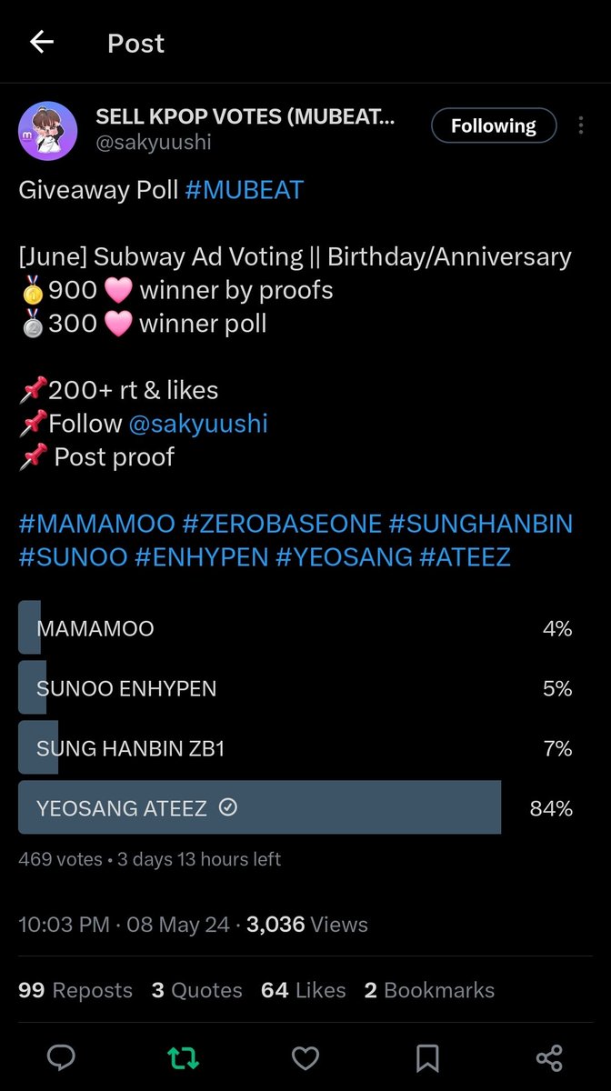 LivelyAngels's tweet photo. @sakyuushi #YEOSANG #ATEEZ https://t.co/rhRfmirqoE