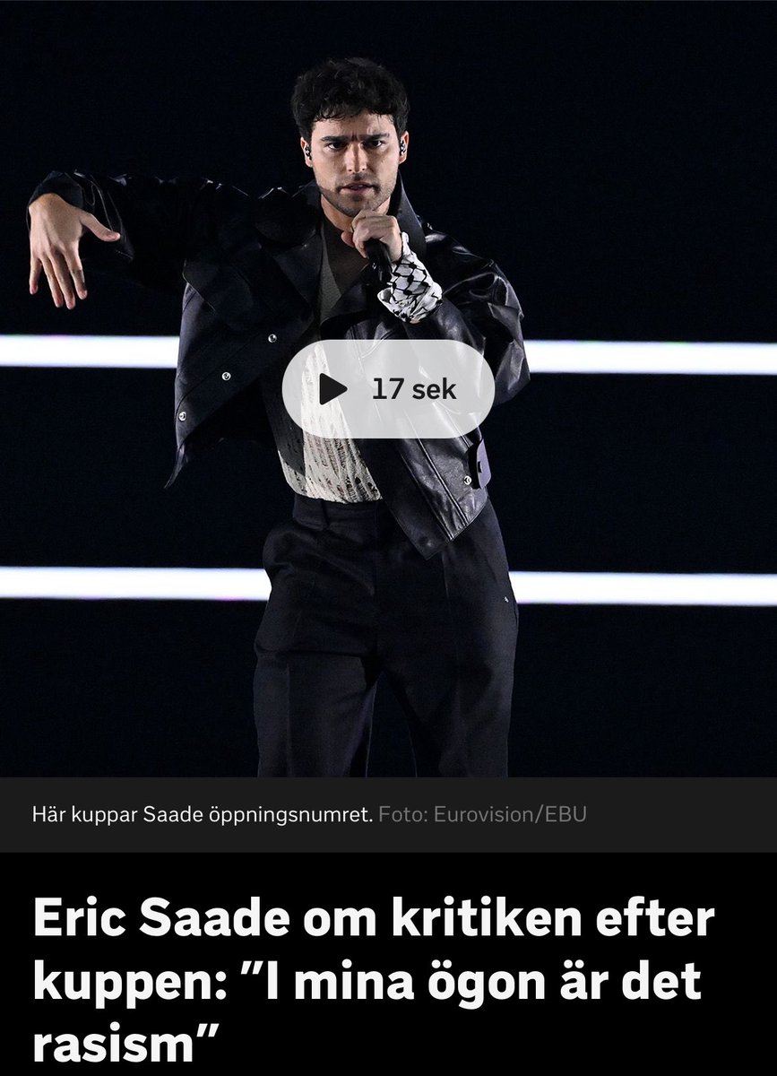 Dear Israelis, I apologise on behalf of the sound and reasonable parts of the Swedish population for the way your citizens, your fans and your representative Eden Golan has been treated and met by the radical left in Sweden. It is deeply embarassing that Eric Saade was neither…