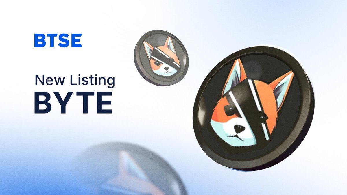 🚨 #NewListing ALERT! 🚀 $BYTE ⏰ @Byte_Erc20 launches on #BTSE soon! Stay tuned for our announcements. $BYTE is an innovative ERC-20 #memecoin, inspired by Elon Musk’s reference to his dog 'Byte' from his Grok AI project. 🏠 bytedog.ai #BTSEListing